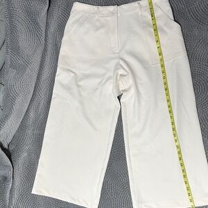 Max Studio Womans cream Wide-Leg Pull-On Pants